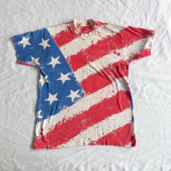 Round Two Vintage Melrose Vintage American Flag Tee - Picture 8 of 8